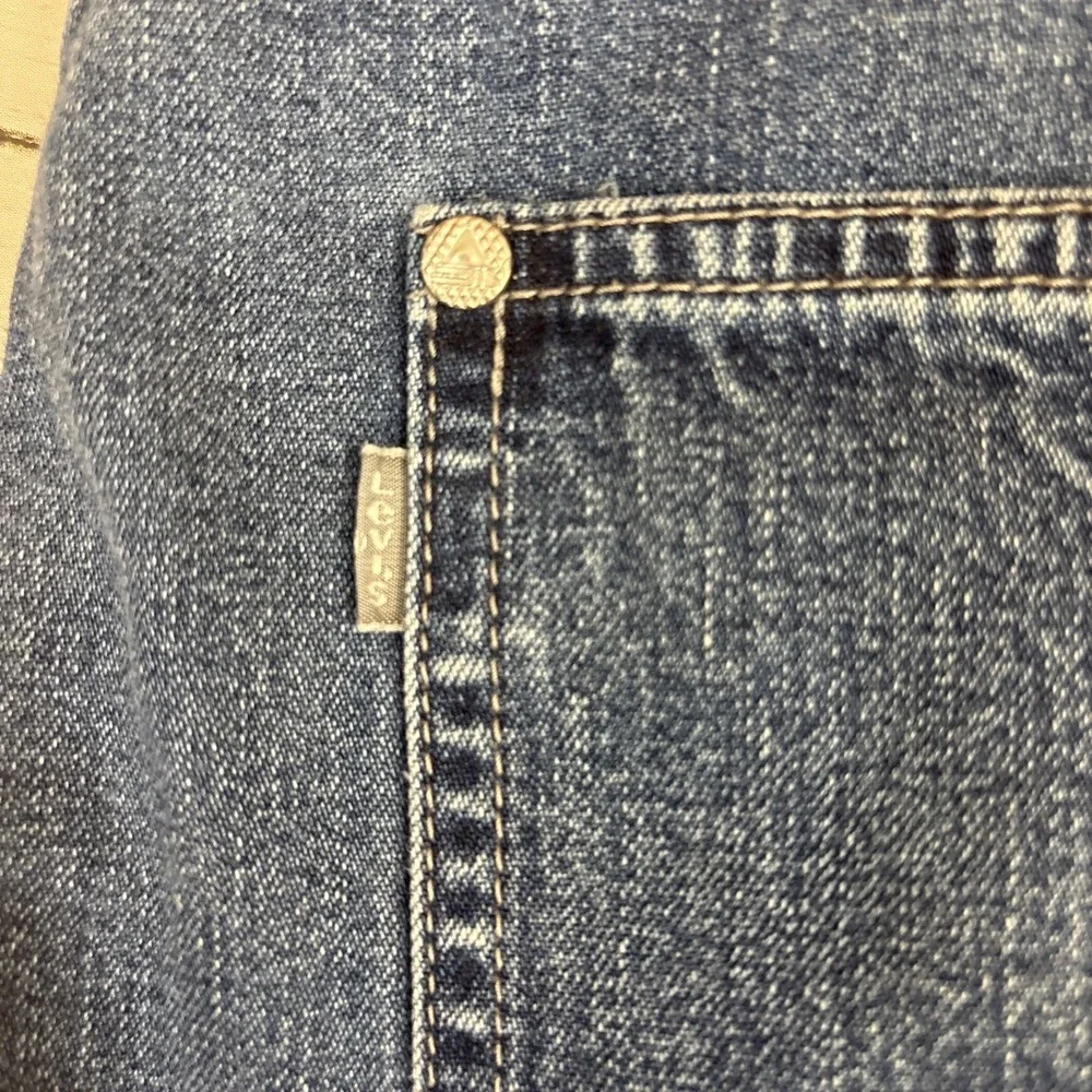 Levis SilverTab Carpenter Jeans Vintage Mens 31x34 Blue Denim Relaxed Zip Fly